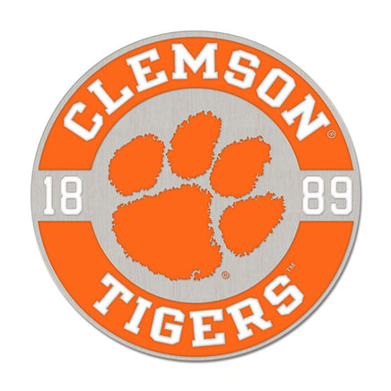 Clemson Tigers 1889 Paw-print Round Pin