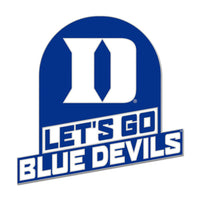 Duke Let's Go Blue Devils and D Logo Pin