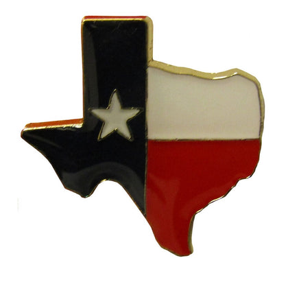 Texas map pin with flag background