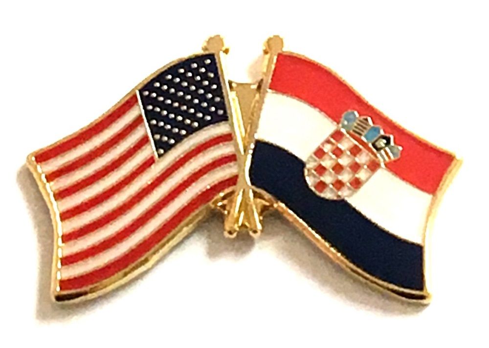 Croatia World Flag Lapel Pin Country Friendship Brooch World Flag Pins 2462