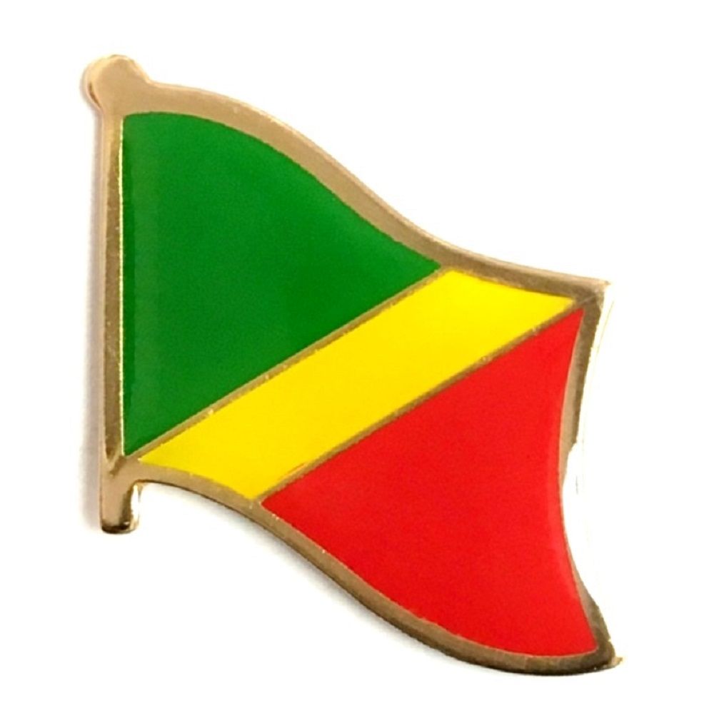 Congo Republic World Flag Lapel Pin Country Brooch Single World Flag Pins 3456