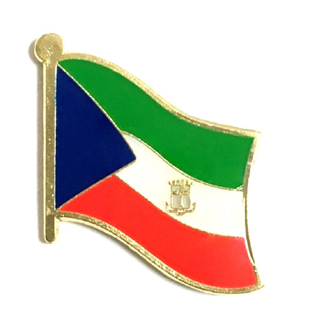 Equatorial Guinea World Flag Lapel Pin Country Brooch Single World Flag Pins 4234