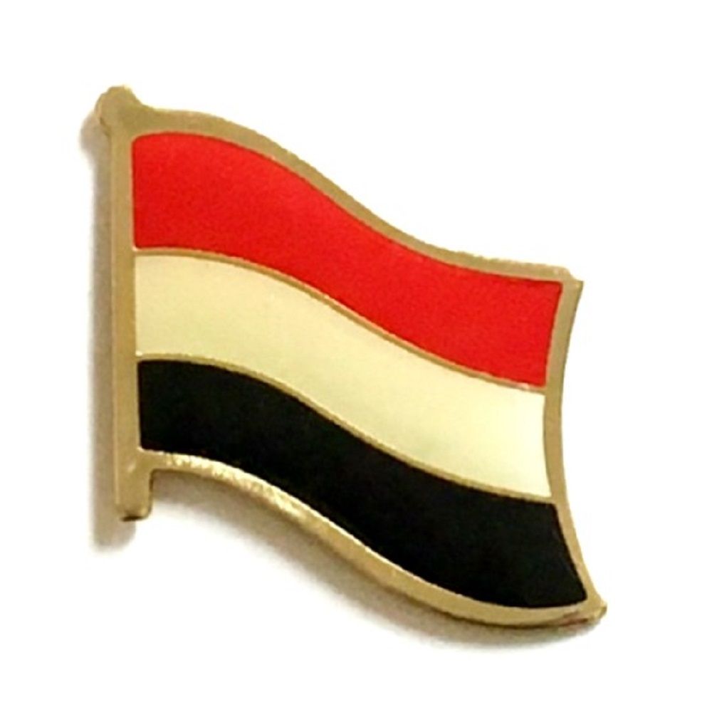 Yemen World Flag Lapel Pin Single Country Brooches World Flag Pins 5266